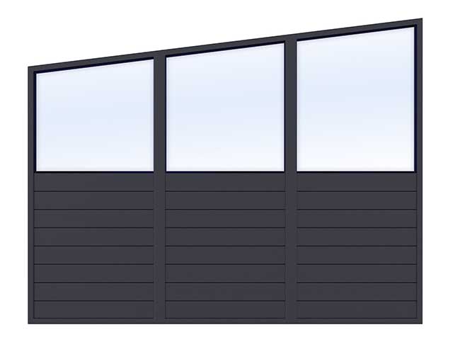 A fixed screen for a pergola