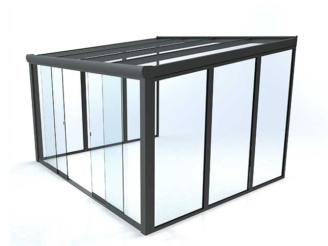 Glass Panels for a pergola